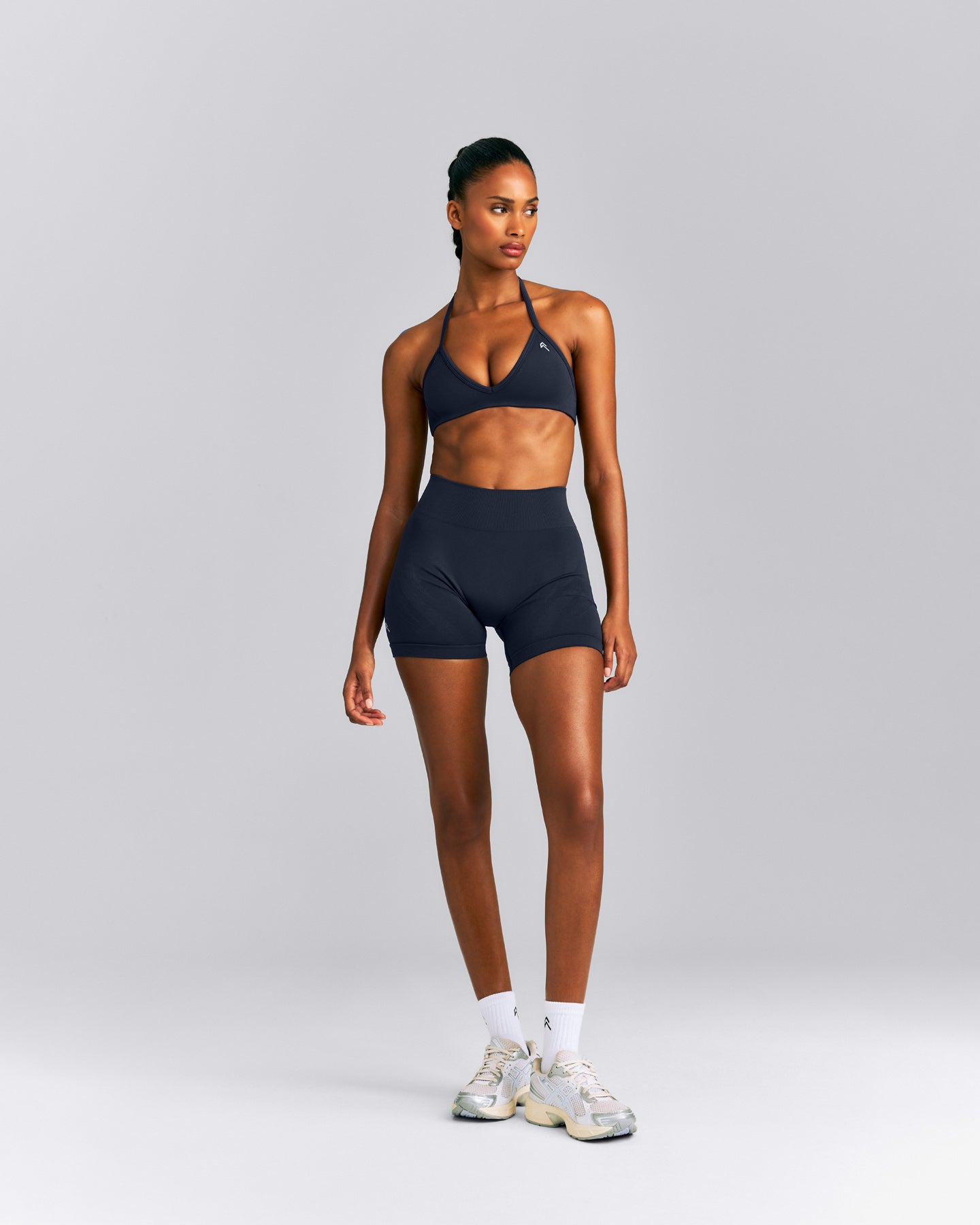 EnhanceLift™ Seamless Minimal Halter Neck Bralette New Branding | True Blue
