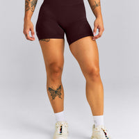 EnhanceLift™ Seamless Mid Rise Shorts New Branding | Plum Brown