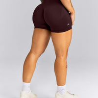 EnhanceLift™ Seamless Mid Rise Shorts New Branding | Plum Brown