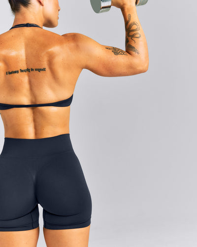 EnhanceLift™ Seamless Mid Rise Shorts New Branding | True Blue