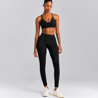 EnhanceLift™ Seamless Strappy Sports Bra New Branding | Black