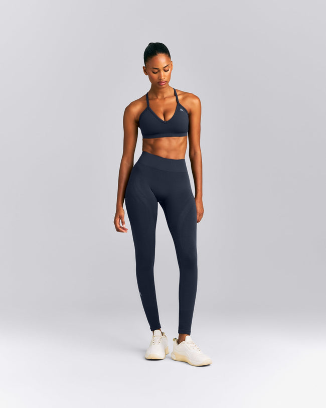 EnhanceLift™ Seamless Strappy Sports Bra New Branding | True Blue