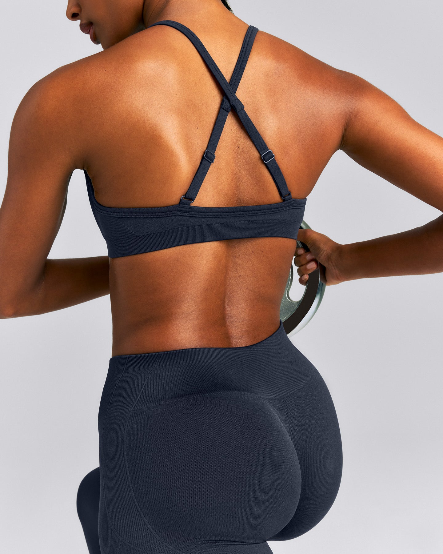 EnhanceLift™ Seamless Strappy Sports Bra New Branding | True Blue