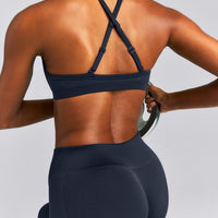 EnhanceLift™ Seamless Strappy Sports Bra New Branding | True Blue