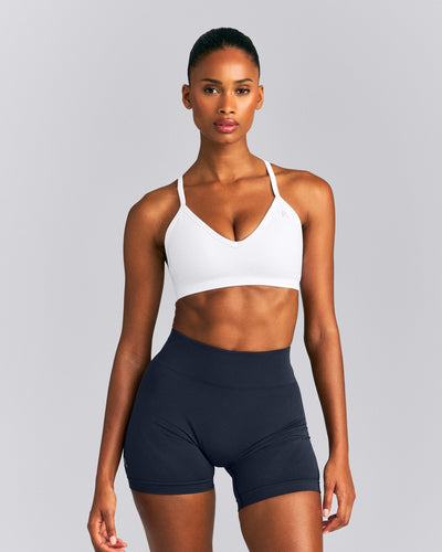 EnhanceLift™ Seamless Strappy Sports Bra New Branding | White