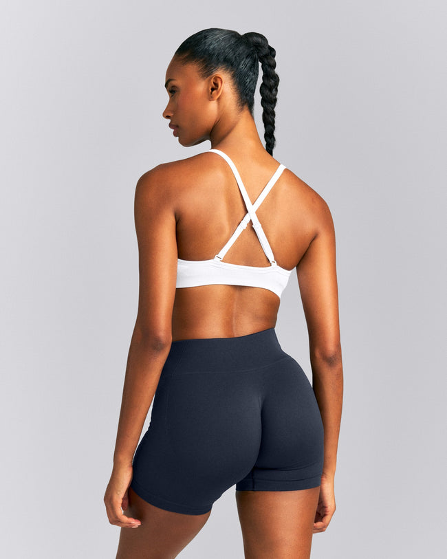 EnhanceLift™ Seamless Strappy Sports Bra New Branding | White
