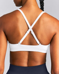 EnhanceLift™ Seamless Strappy Sports Bra New Branding | White