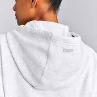 Foundations All Season Cropped Zip Up Hoodie New Branding | Gray Marl