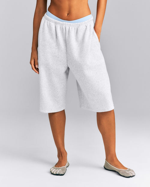 Foundations All Season Longline Shorts | Gray Marl