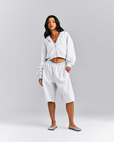 Foundations All Season Longline Shorts | Gray Marl