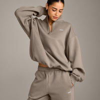 Foundations Cosy 1/4 Zip Sweatshirt | Minky