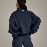 Foundations Cosy 1/4 Zip Sweatshirt | True Blue