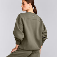 Foundations Cosy Crew Neck Sweatshirt | Alpine Green