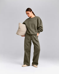 Foundations Cosy Crew Neck Sweatshirt | Alpine Green