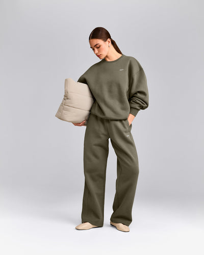 Foundations Cosy Crew Neck Sweatshirt | Alpine Green