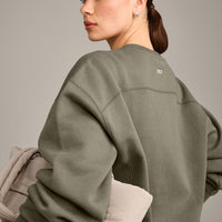 Foundations Cosy Crew Neck Sweatshirt | Alpine Green