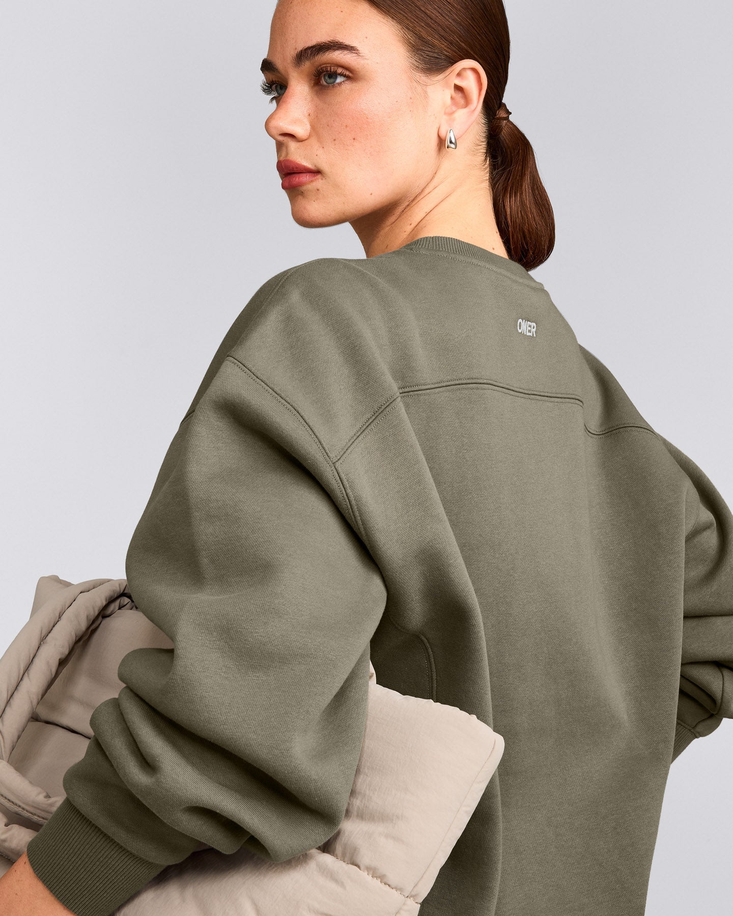 Foundations Cosy Crew Neck Sweatshirt | Alpine Green