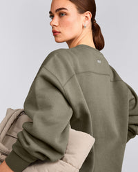 Foundations Cosy Crew Neck Sweatshirt | Alpine Green