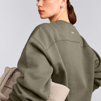 Foundations Cosy Crew Neck Sweatshirt | Alpine Green