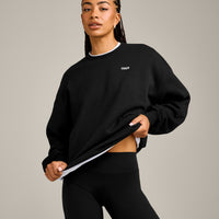 Foundations Cosy Crew Neck Sweatshirt | Black