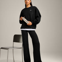 Foundations Cosy Crew Neck Sweatshirt | Black