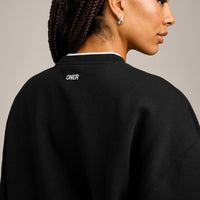 Foundations Cosy Crew Neck Sweatshirt | Black