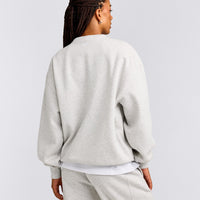 Foundations Cosy Crew Neck Sweatshirt | Light Gray Marl