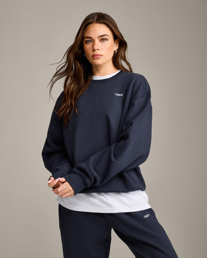Foundations Cosy Crew Neck Sweatshirt - True Blue | Oner Active US