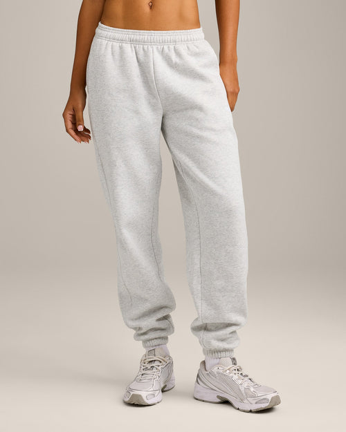 Foundations Cosy Joggers | Light Gray Marl