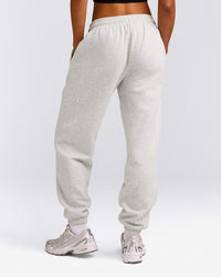 Foundations Cosy Sweatpants | Light Gray Marl