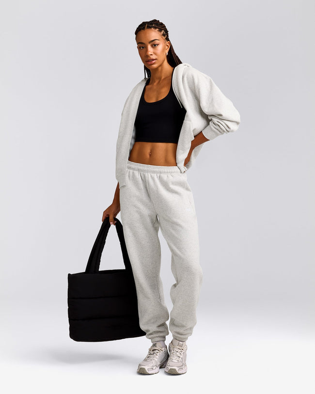 Foundations Cosy Sweatpants | Light Gray Marl