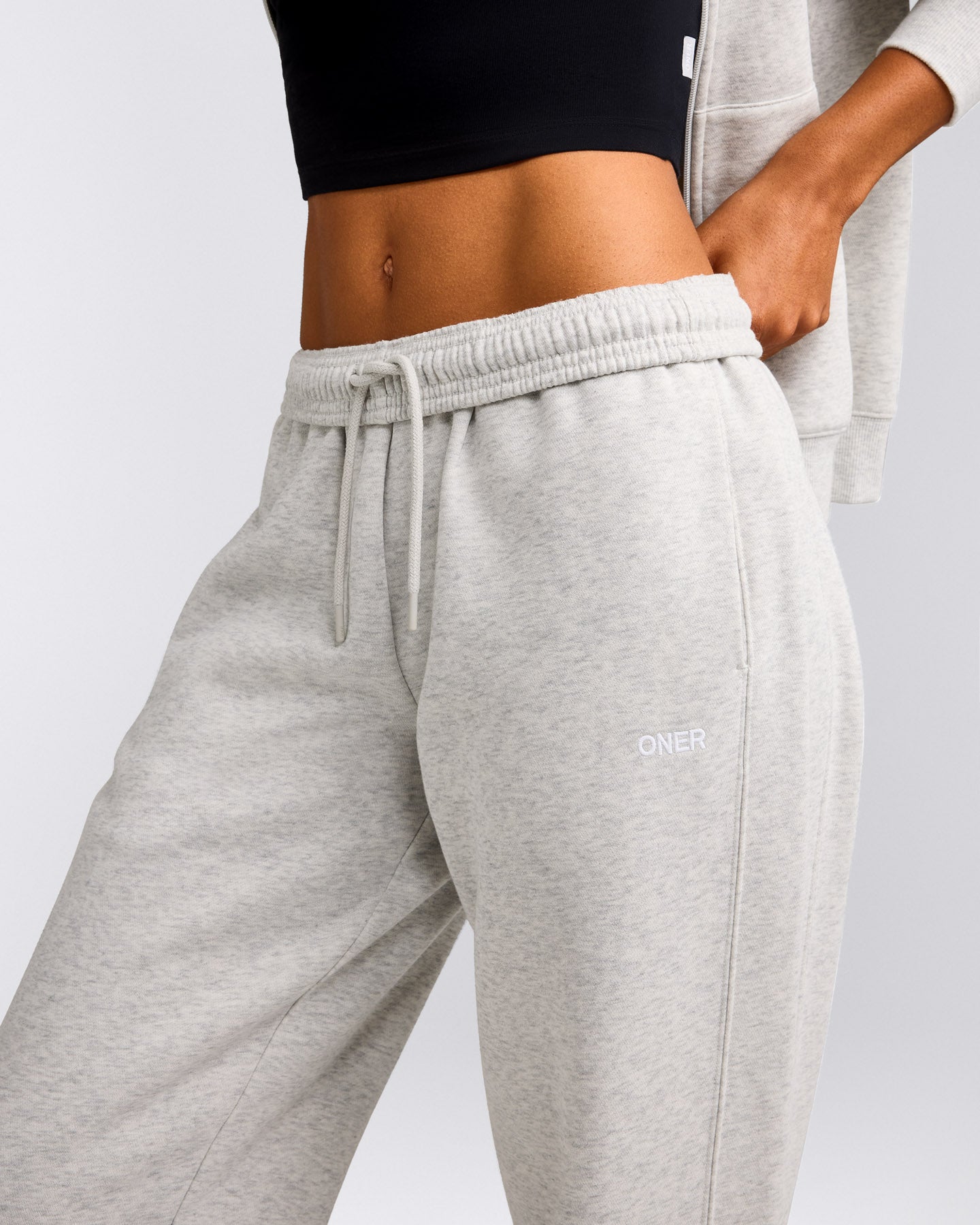 Foundations Cosy Sweatpants | Light Gray Marl