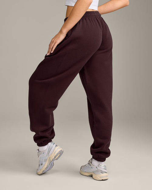 Foundations Cosy Joggers | Plum Brown