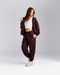 Foundations Cosy Sweatpants | Plum Brown