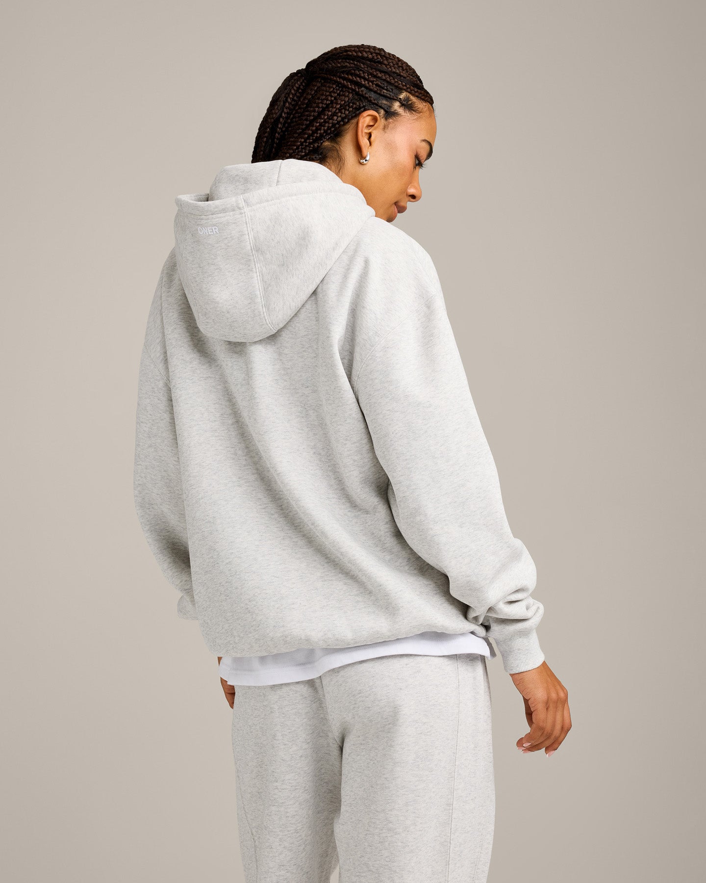 Foundations Cosy Hoodie | Light Gray Marl