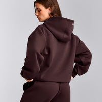 Foundations Cosy Hoodie | Plum Brown