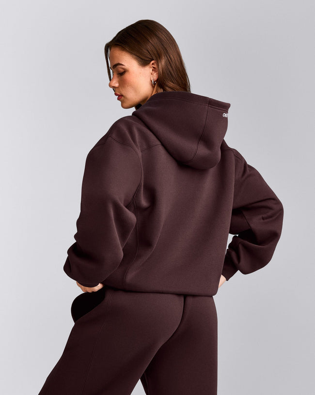 Foundations Cosy Hoodie | Plum Brown