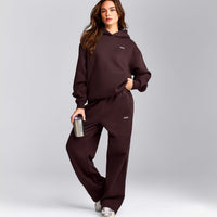 Foundations Cosy Hoodie | Plum Brown