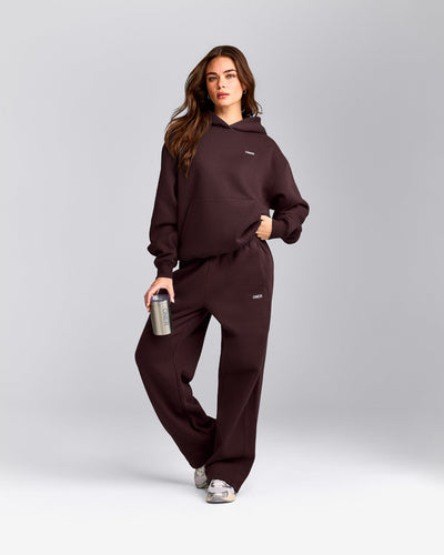 Foundations Cosy Hoodie | Plum Brown