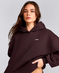 Foundations Cosy Hoodie | Plum Brown