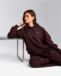 Foundations Cosy Hoodie | Plum Brown