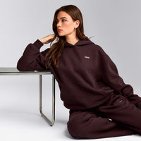 Foundations Cosy Hoodie | Plum Brown