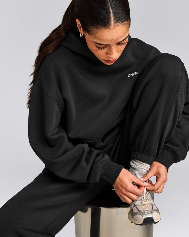 Foundations Cosy Hoodie | Soft Black