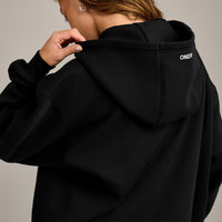 Foundations Cosy Oversized Zip Through Hoodie | Black