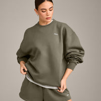 Foundations Cosy Oversized Sweatshirt | Alpine Green