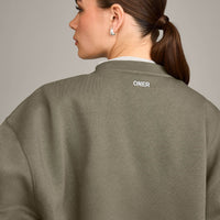 Foundations Cosy Oversized Sweatshirt | Alpine Green
