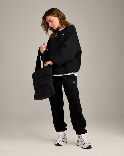 Foundations Cosy Oversized Sweatshirt | Black