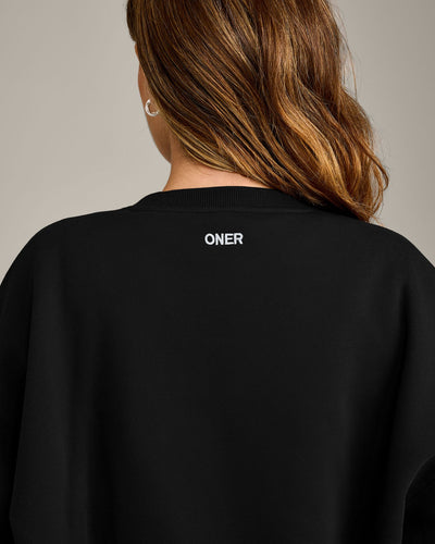 Foundations Cosy Oversized Sweatshirt | Black