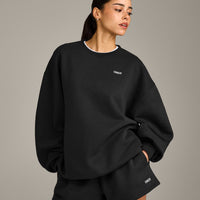Foundations Cosy Oversized Sweatshirt | Soft Black