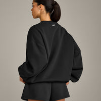 Foundations Cosy Oversized Sweatshirt | Soft Black